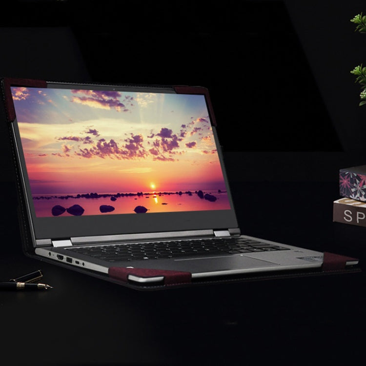 Sandsberg | PU-Leder Laptop-Hülle für HP Spectre X360 15-EB 15,6 (Schwarz)