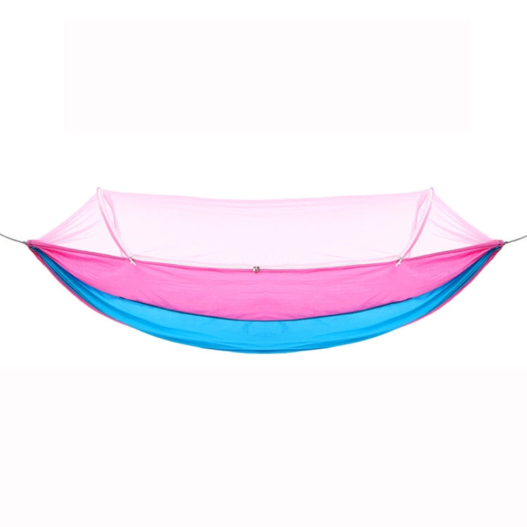 Sandsberg | Outdoor Camping Anti-Mücken Schnell-Öffnende Hängematte, Spez: Doppel (Pink+Himmelblau)
