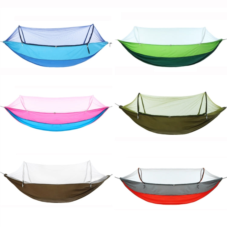 Sandsberg | Outdoor Camping Anti-Mücken Schnell-Öffnende Hängematte, Spez: Doppel (Pink+Himmelblau)