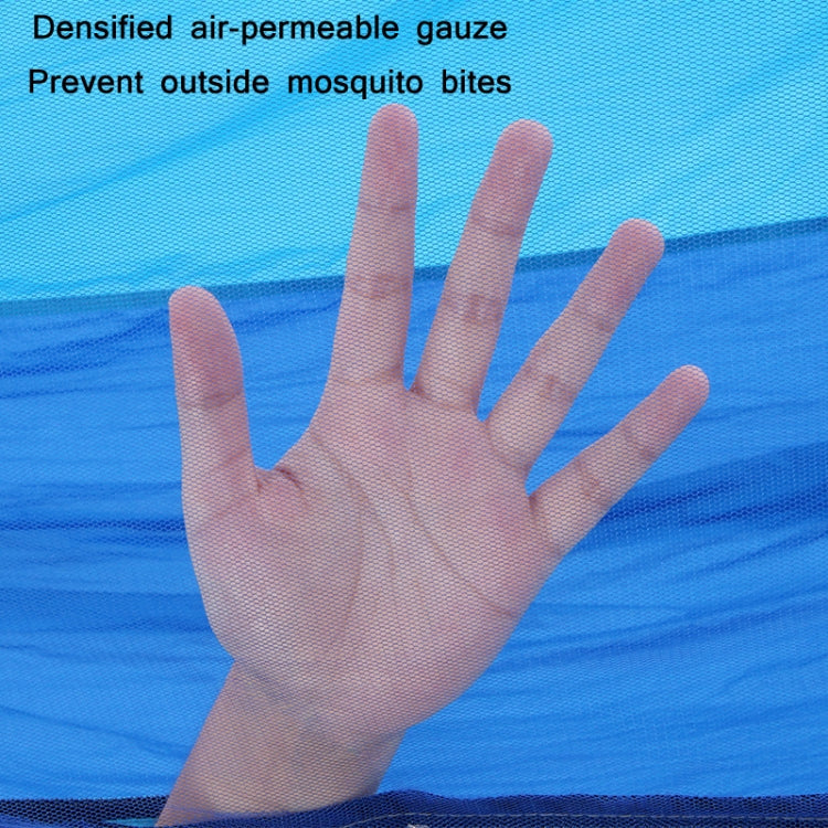 Sandsberg | Outdoor Camping Anti-Mücken Schnell-Öffnende Hängematte, Spez: Doppel (Pink+Himmelblau)