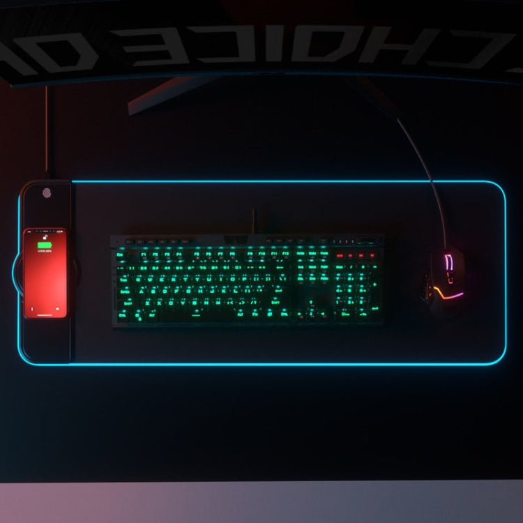 Sandsberg | K9186 Multifunktionale RGB-Beleuchtung Mauspad mit Wireless Charger (Bunt)