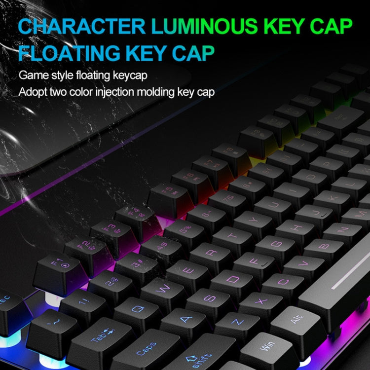 Sandsberg | ZIYOU LANG T87 Gaming Leuchtendes Kabelloses Tastatur- und Maus-Set (Blau)