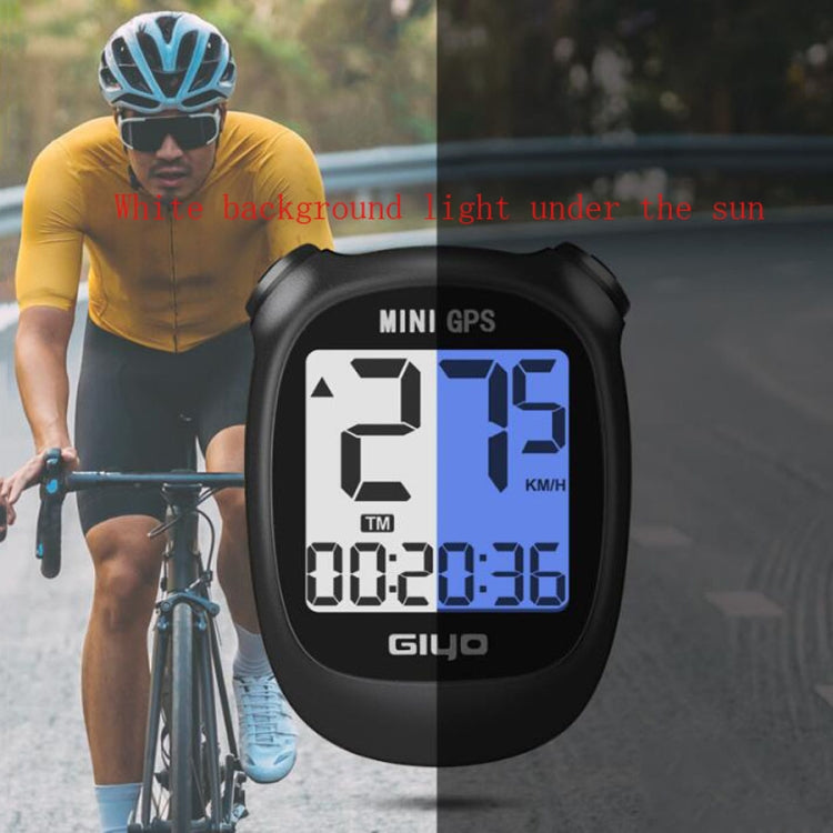 Sandsberg | GIYO M3 LCD Display Fahrrad GPS Fahrradcomputer Drahtlos Straßenfahrrad Stoppuhr Geschwindigkeitsmesser (Weiß)