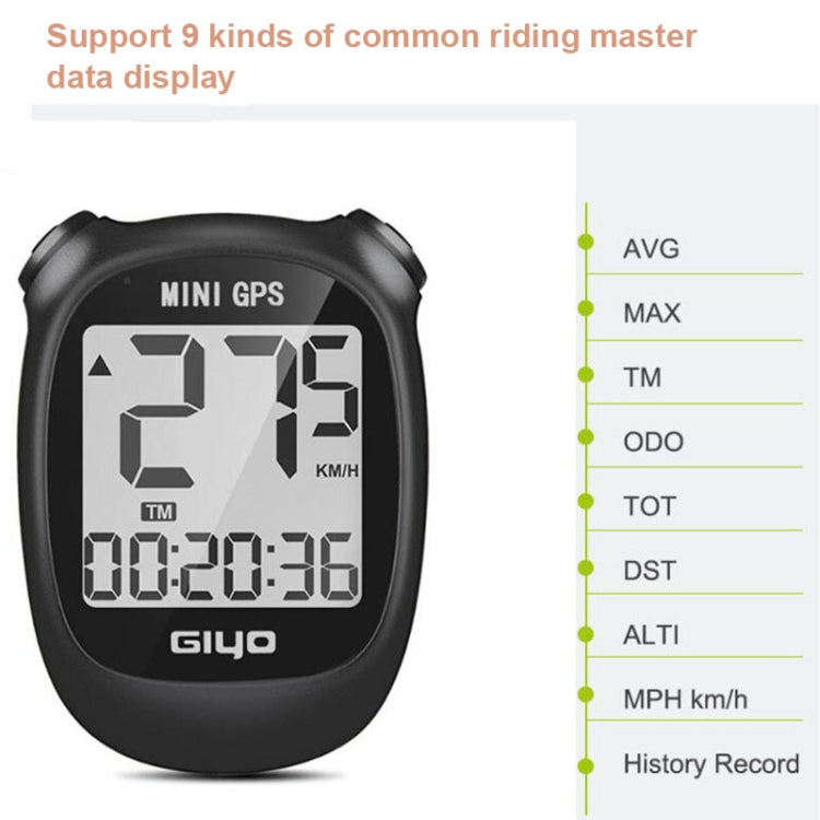 Sandsberg | GIYO M3 LCD Display Fahrrad GPS Fahrradcomputer Drahtlos Straßenfahrrad Stoppuhr Geschwindigkeitsmesser (Weiß)
