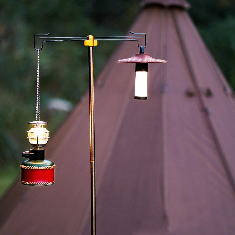 Sandsberg | Outdoor Camping Teleskop Doppelhaken Faltbarer Lichtständer (Grün)