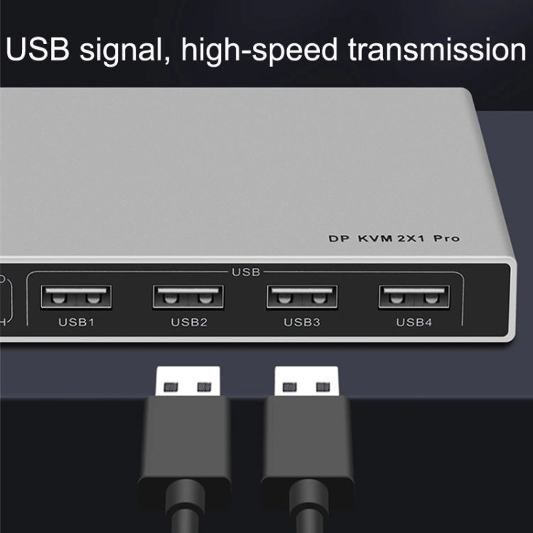 Sandsberg | 8K KYSW59 60HZ DP USB KVM Switch 2-in-1 Computer Sharing Device