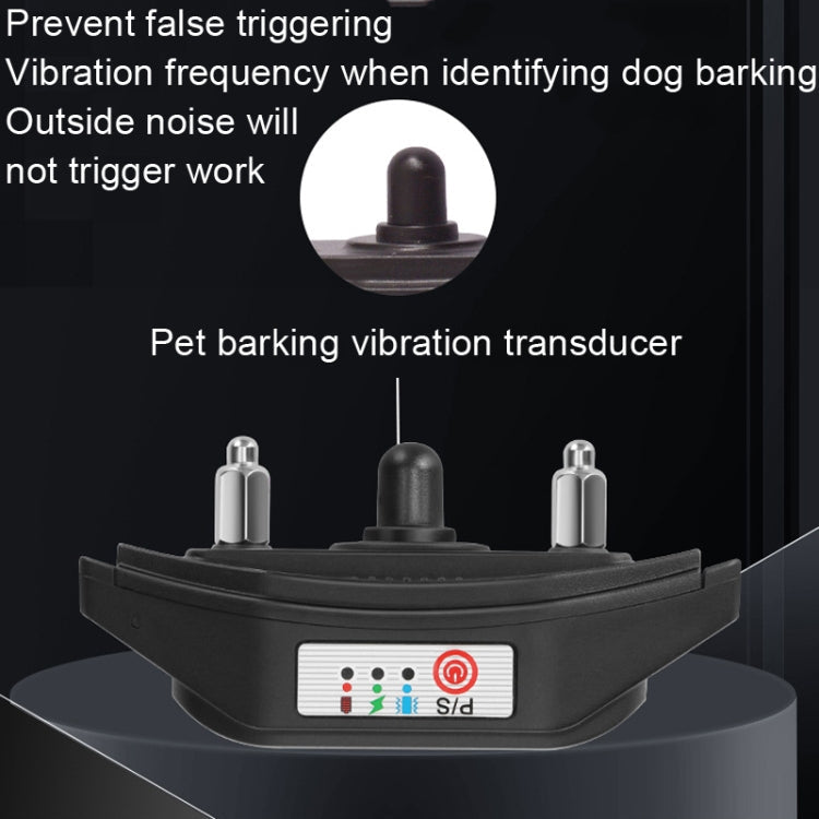Sandsberg | Intelligentes Anti-Bell Gerät Hundetrainer Halsband, Stil: Vibration+Geräusch(Schwarz)