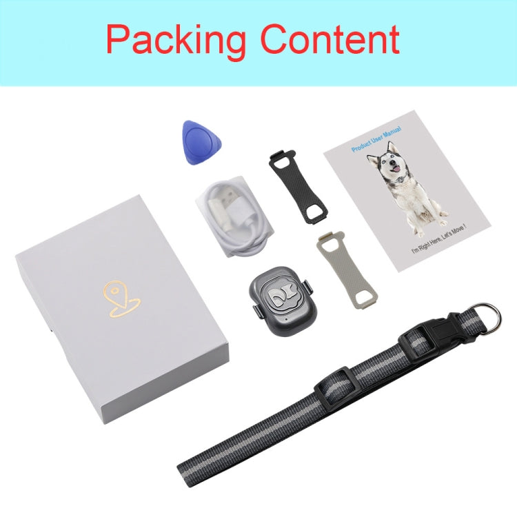 Sandsberg | G16 Haustier GPS Tracker IP67 Wasserdicht Smart Halsband Anti-Verlust Tracking für Hund Katze