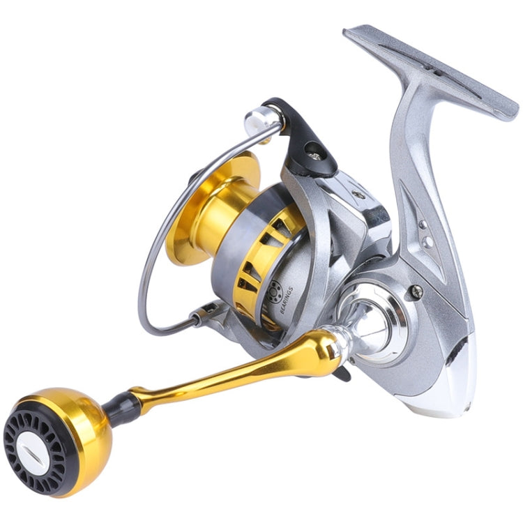 Sandsberg | Metall Spinnrad Angelrolle Casting Meerestock Rad, Stil: YK SE7000 (Halbmetall Kugelgriff)