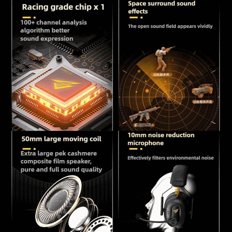 Sandsberg | SOMIC G936N Headset 7.1 Computer Mobile Gaming Treiberfreie Kopfhörer (Schwarz)