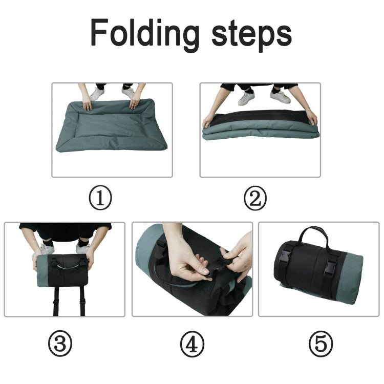 Sandsberg | Opvouwbare slaapmat voor buiten, 600D Oxford-stof, waterdichte hondenmat (grijs)