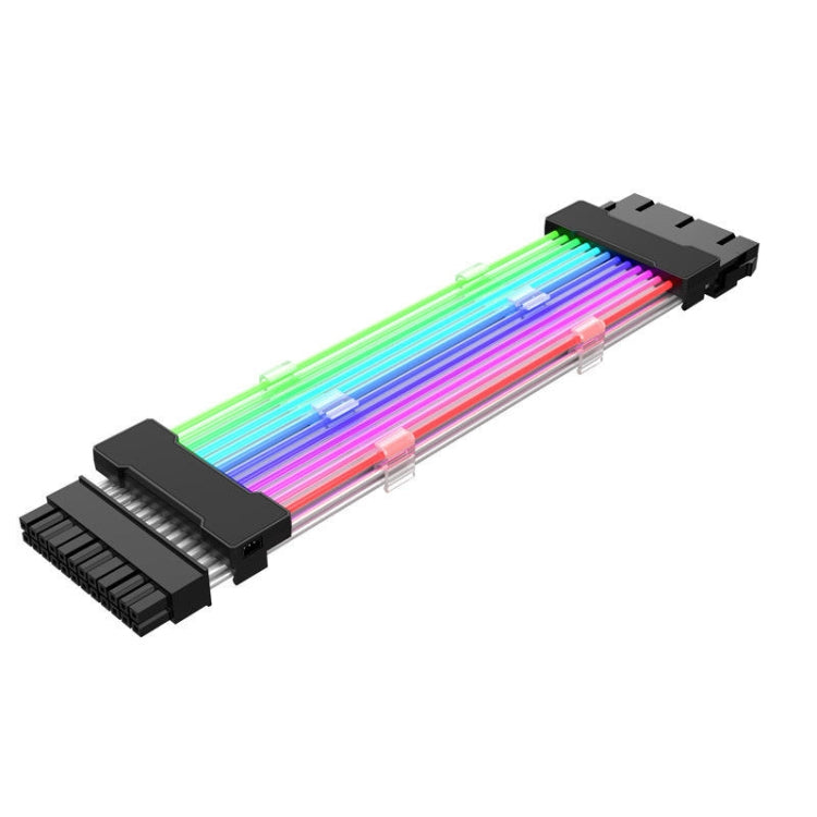 Sandsberg | 24pin Motherboard-Stromversorgung Lichtdraht Schwarz 5V ARGB Neon-Farbleitung