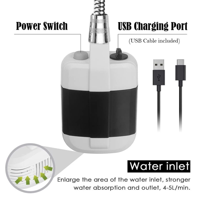 Sandsberg | KE-801 Outdoor Elektro Dusche Camping Wiederaufladbare Tragbare Duschkopf