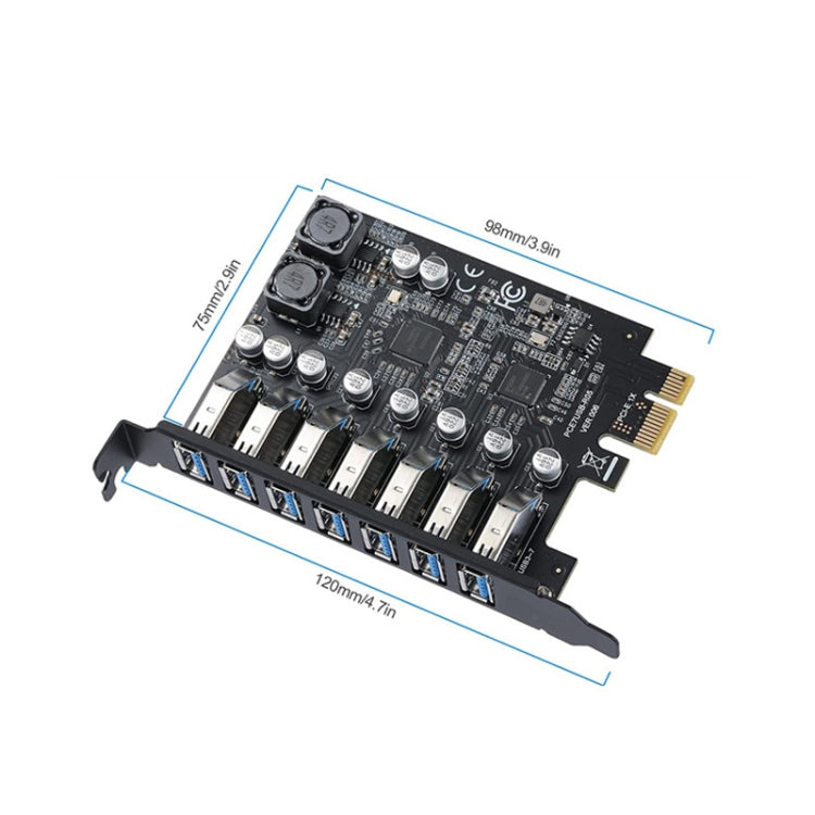 Sandsberg | PCE7USB-R05 PCI-E zu USB 3.2 GEN1 7-Port 19PIN Erweiterungskarte Super Speed 5Gbps