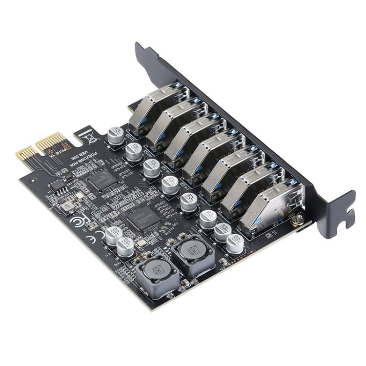 Sandsberg | PCE7USB-R05 PCI-E zu USB 3.2 GEN1 7-Port 19PIN Erweiterungskarte Super Speed 5Gbps