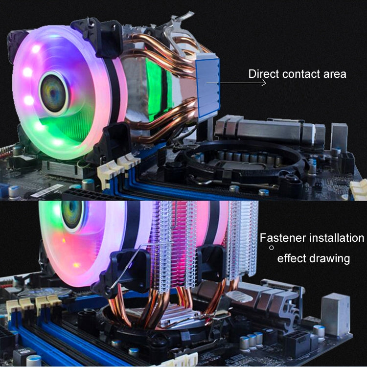 Sandsberg | EVESKY 600 Desktop-Computer 4 Kupferrohr Stille CPU Kühlgebläse, Farbe: Farbe Einzelner Ventilator