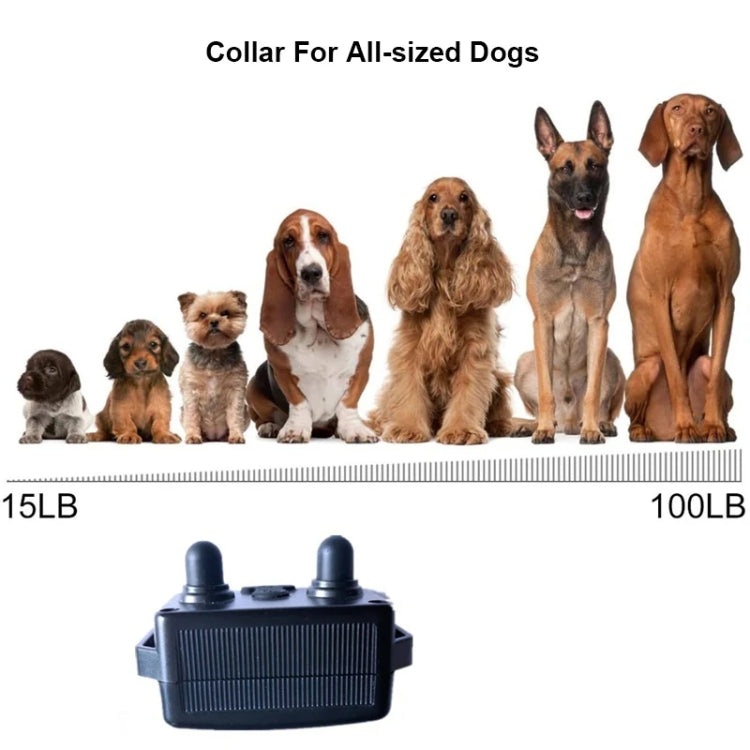 Sandsberg | 800m Fernbedienung Hundetrainer Stop Bellen Elektrischer Schock Vibration Tierhalsband (Khaki)