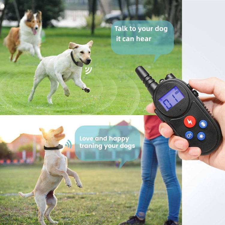 Sandsberg | 1000m Fernbedienung Intercom Hundetrainer Elektrischer Schock Vibration Stop Barker(Gelb)