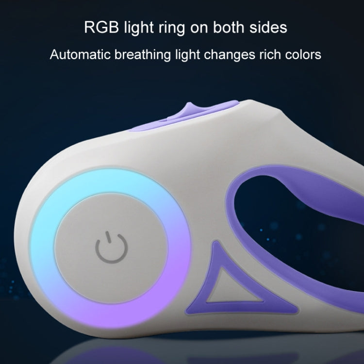 Sandsberg | LED Licht Leuchtende Haustier Hundeleine Automatische Ausziehbare Hundeleine, Farbe: 5m Lila
