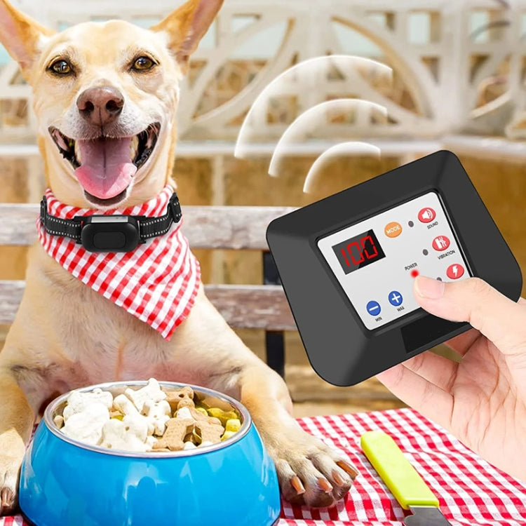 Sandsberg | 1 Drag 1 Pet Elektrischer Zaun Drahtloser Hundetrainer Smart Elektrischer Schock Hundehalsband (Schwarz)
