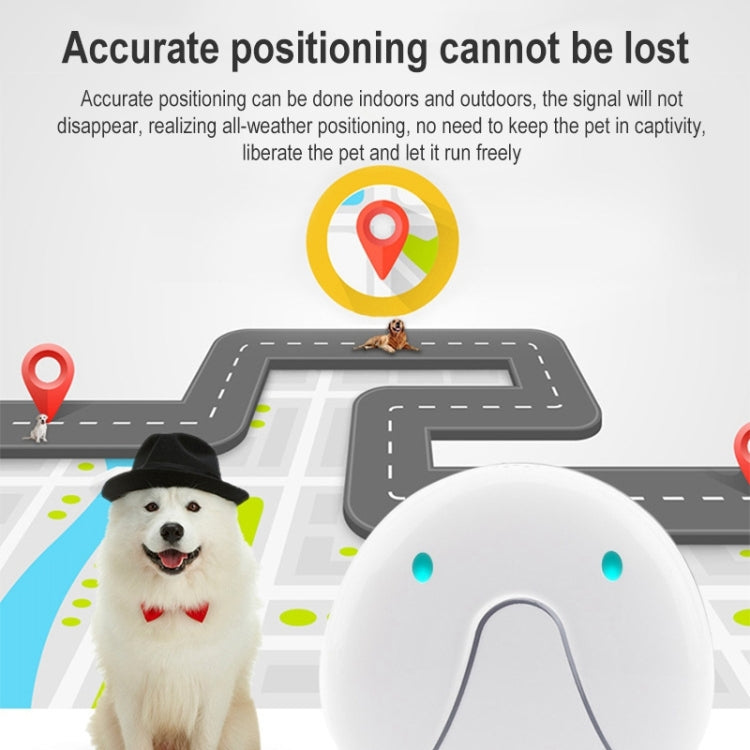 Sandsberg | F9 Mini Haustier Smart Wear GPS Haustier Locator WIFI Standort Tracker (Weiß)
