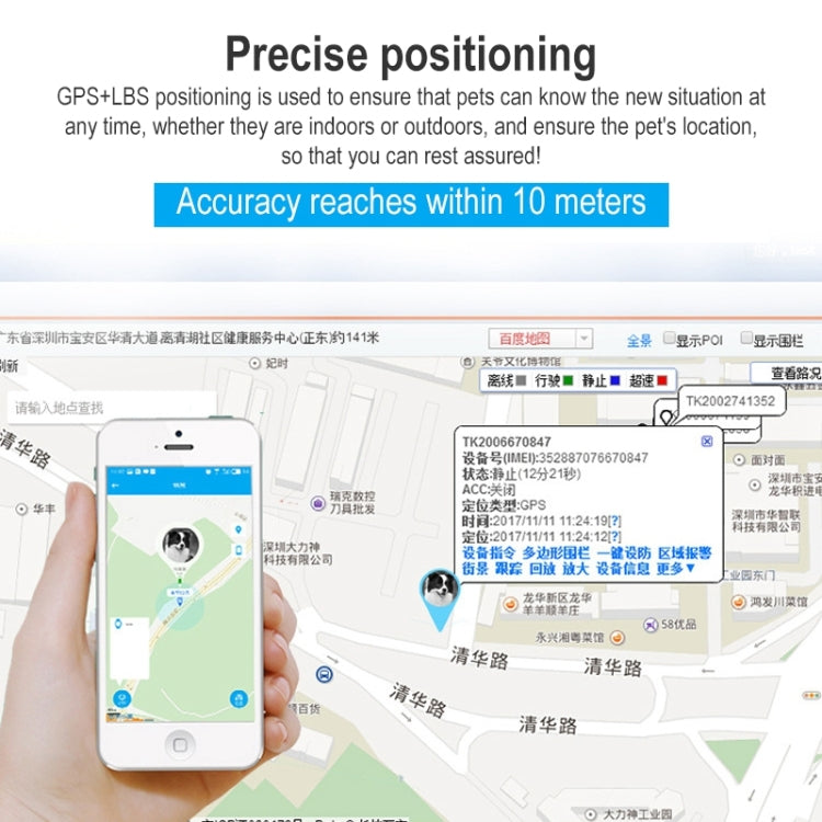 Sandsberg | Z8-A Mini Pet Smart Wear GPS Pet Locator Tracking Device (Grün)