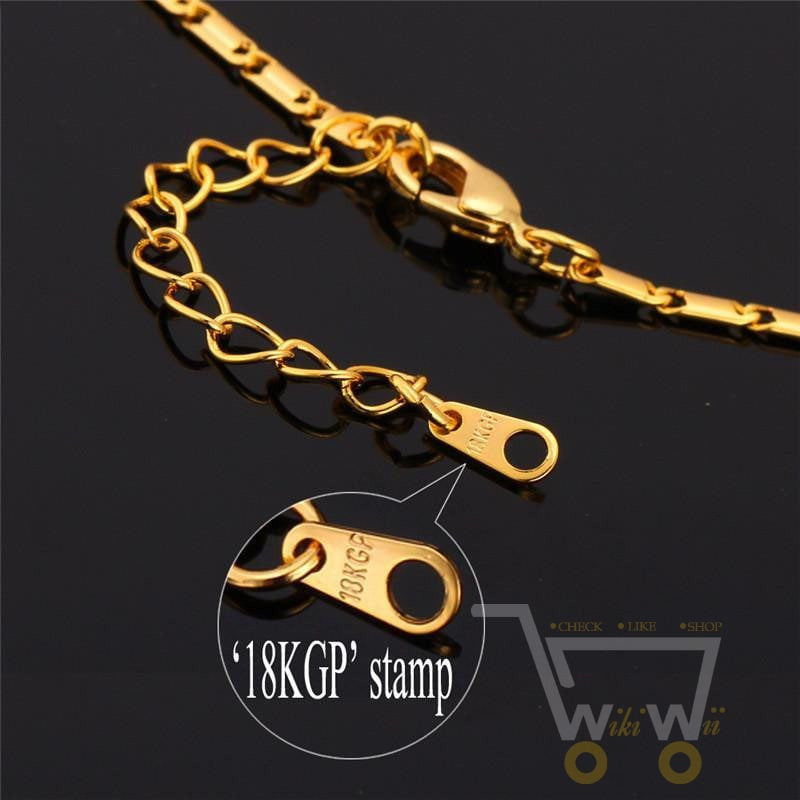 18K Gold-/Platin-beschichtete Delphin-Halskette