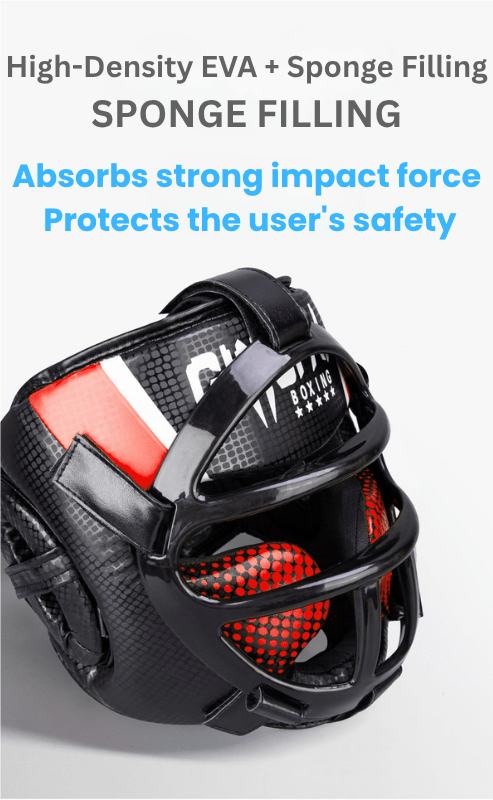 Sandsberg | Premium Kopfschutz mit Gesichtsmaske für Kampfsport