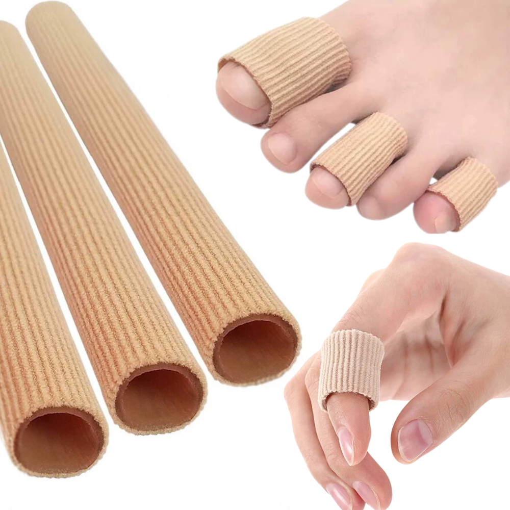 Zehen- und Finger-Schutztuben - Weiche Stoffkissen für Hühneraugen, Blasen, Hornhaut und Hammerzehen