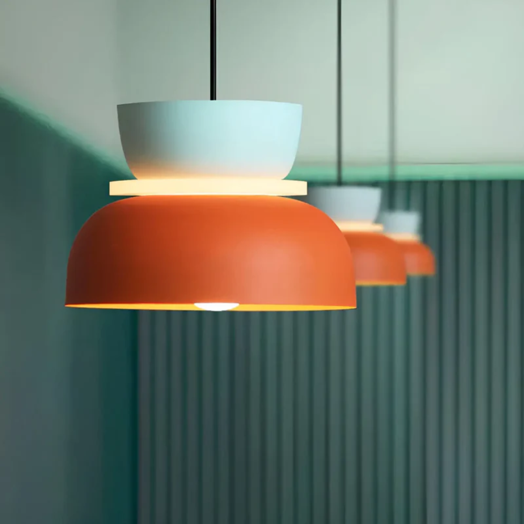 Sandsberg | VividGlow – Bunte Macaron LED Pendelleuchte | Modern, Stilvoll & Energieeffizient