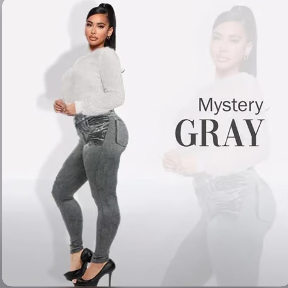 Perfekte Stretch Skinny Fit Pull-On Push-Up Plus-Size Denim Jeans Leggings