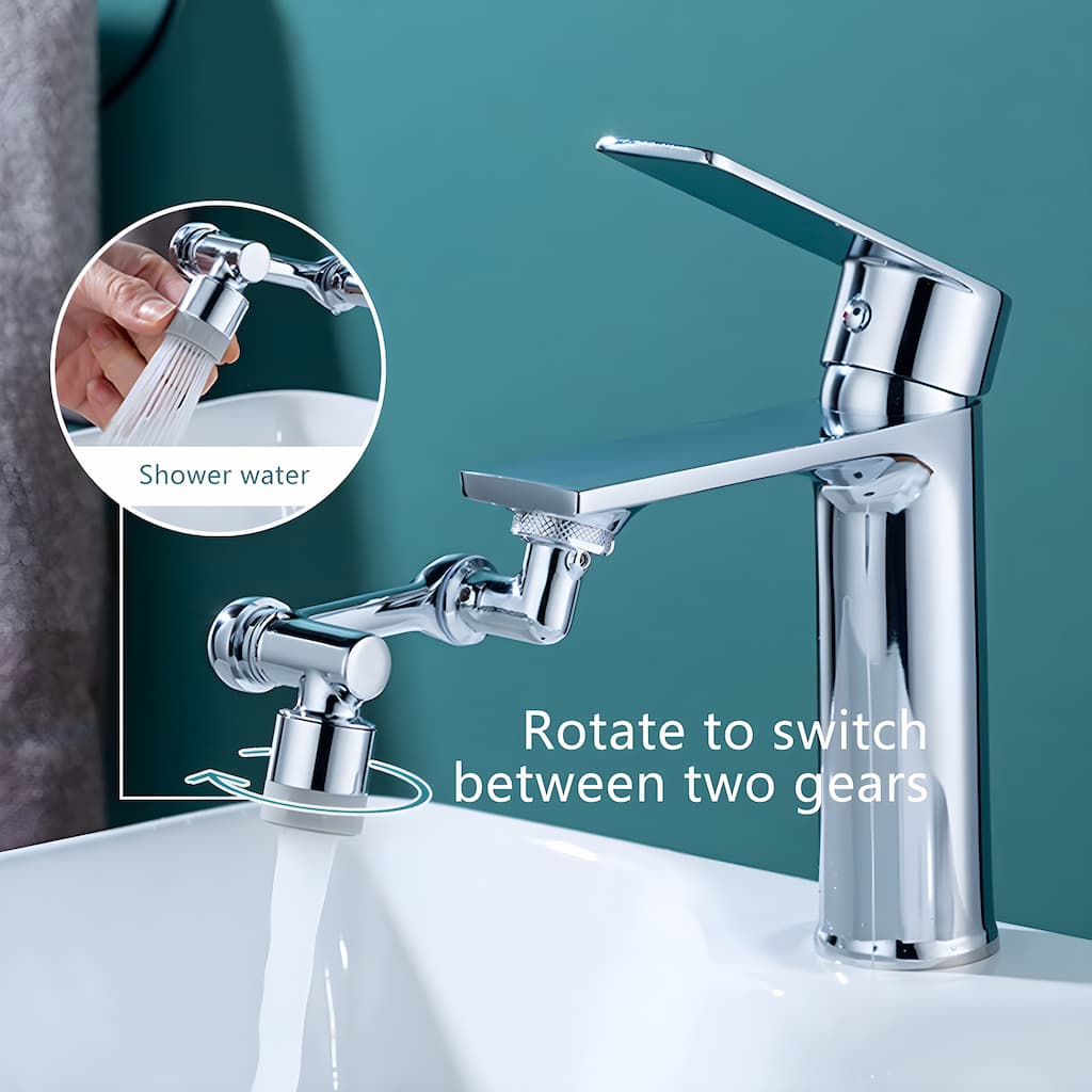 Sandsberg Gratis | Farea™ - Universal Drehbarer 1080°-Wasserhahnaufsatz