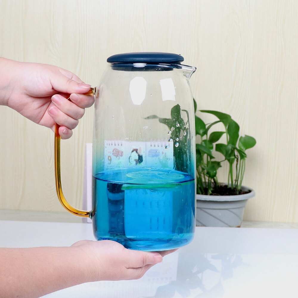 Wasserkrug Glas Wasserkrug Heimgebrauch Wasserkocher Teekanne Glas Wasserkrug