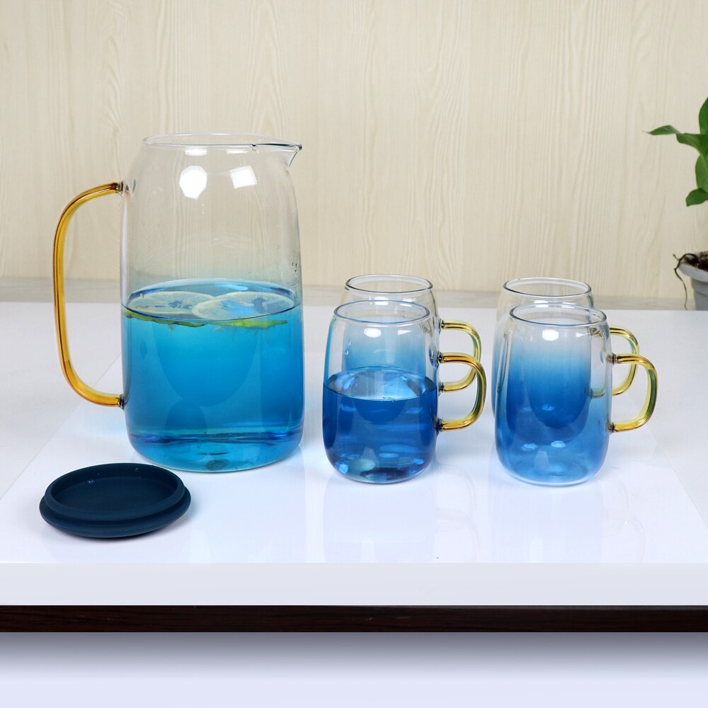 Wasserkrug Glas Wasserkrug Heimgebrauch Wasserkocher Teekanne Glas Wasserkrug
