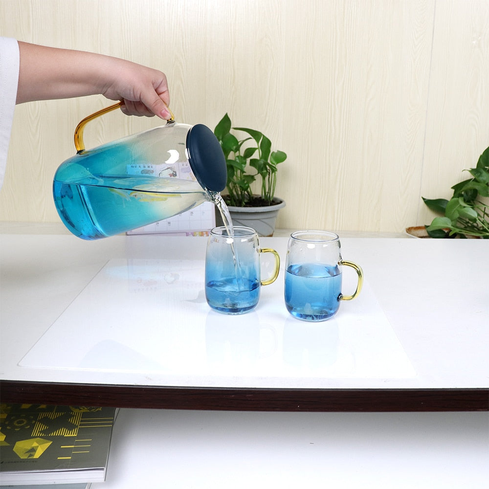 Wasserkrug Glas Wasserkrug Heimgebrauch Wasserkocher Teekanne Glas Wasserkrug