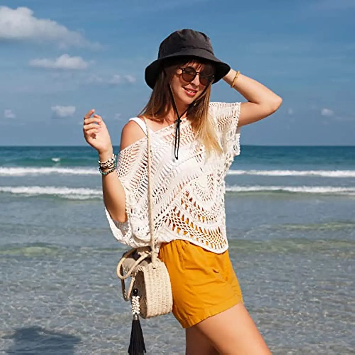 Brisa | Wasserdichter faltbarer Bucket Hat | SPF 50+ breiter Rand Sonnenhut | Sicher in der Sonne