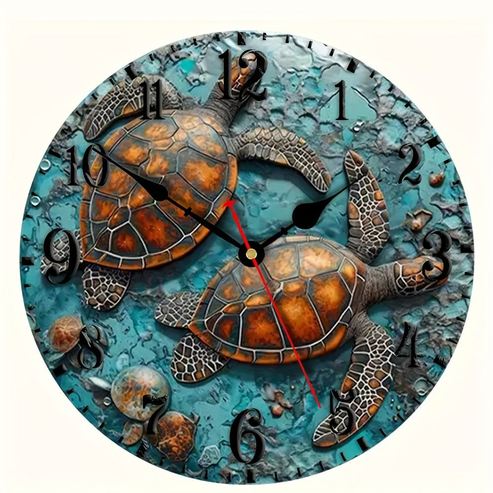 Stille Wanduhr mit Katzenmotiv – Aluminium Design-Wanduhr für Wohnzimmer und Büro
