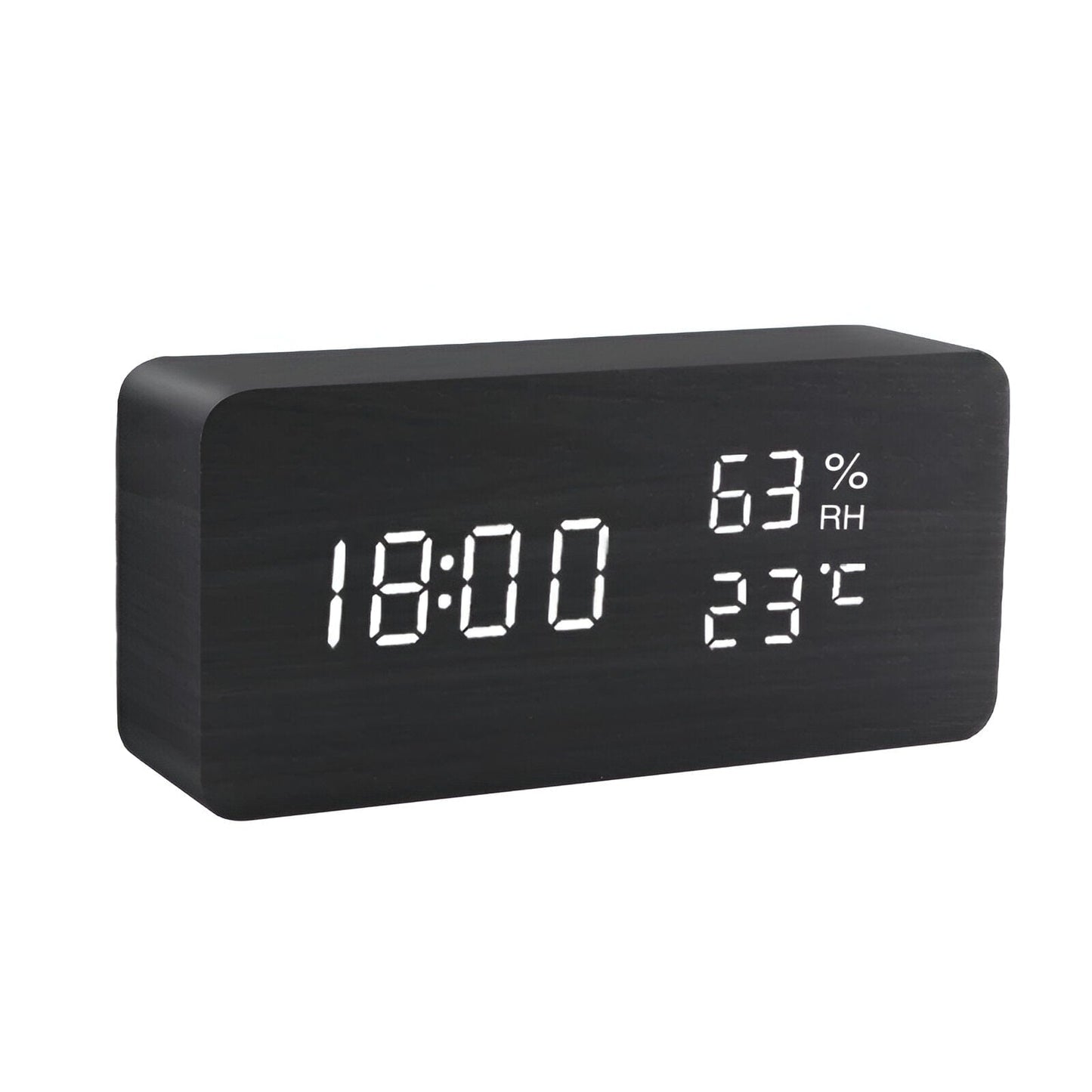 LED Holz Digitaluhr