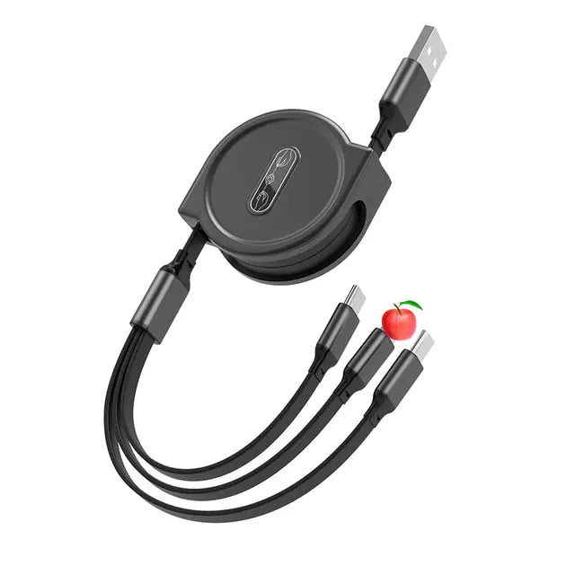 3-in-1-USB-verlängerbares Datenkabel