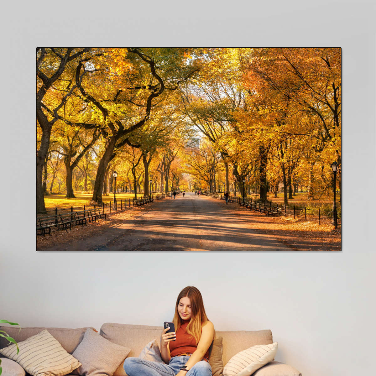 Sandsberg | Herbst im Central Park New York Wandkunst