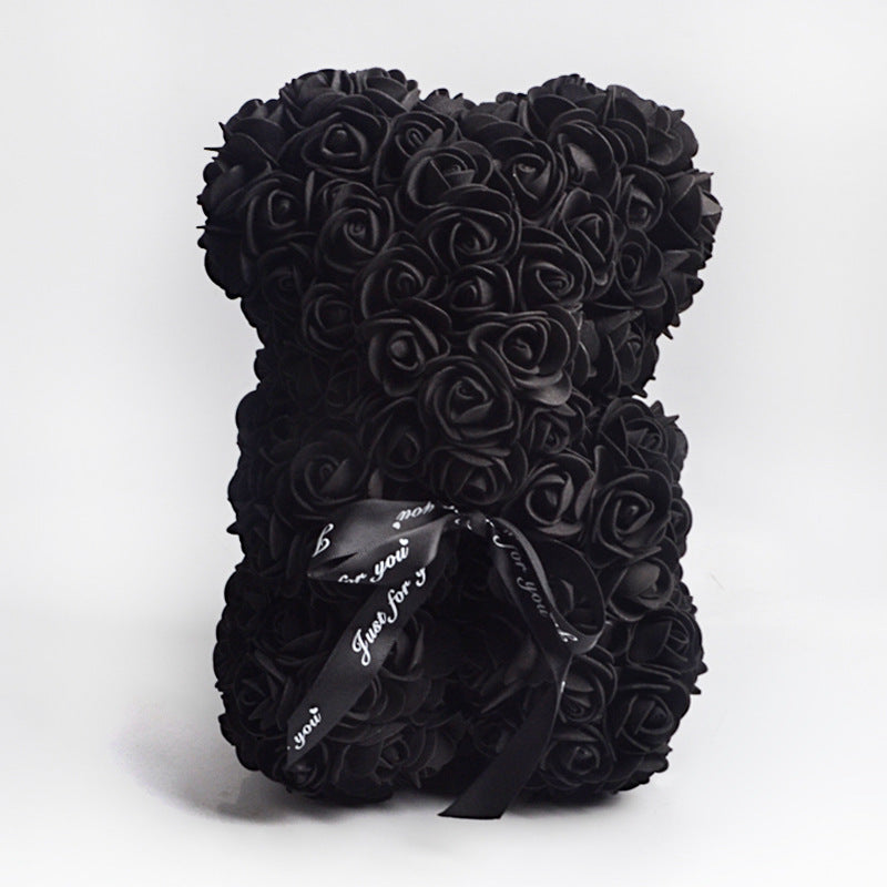 Valentinstag Geschenk Rose Bär Ewige Blume Rose Teddybär PE Schaum Bär 25cm Valentinstag