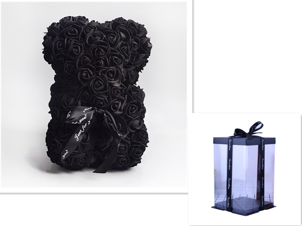 Valentinstag Geschenk Rose Bär Ewige Blume Rose Teddybär PE Schaum Bär 25cm Valentinstag