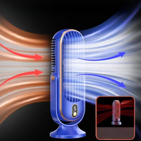 Sandsberg | Kompakter Hochleistungs Tragbarer Desktop Ventilator - USB Wiederaufladbar