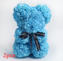 Valentinstag Geschenk Rose Bär Ewige Blume Rose Teddybär PE Schaum Bär 25cm Valentinstag