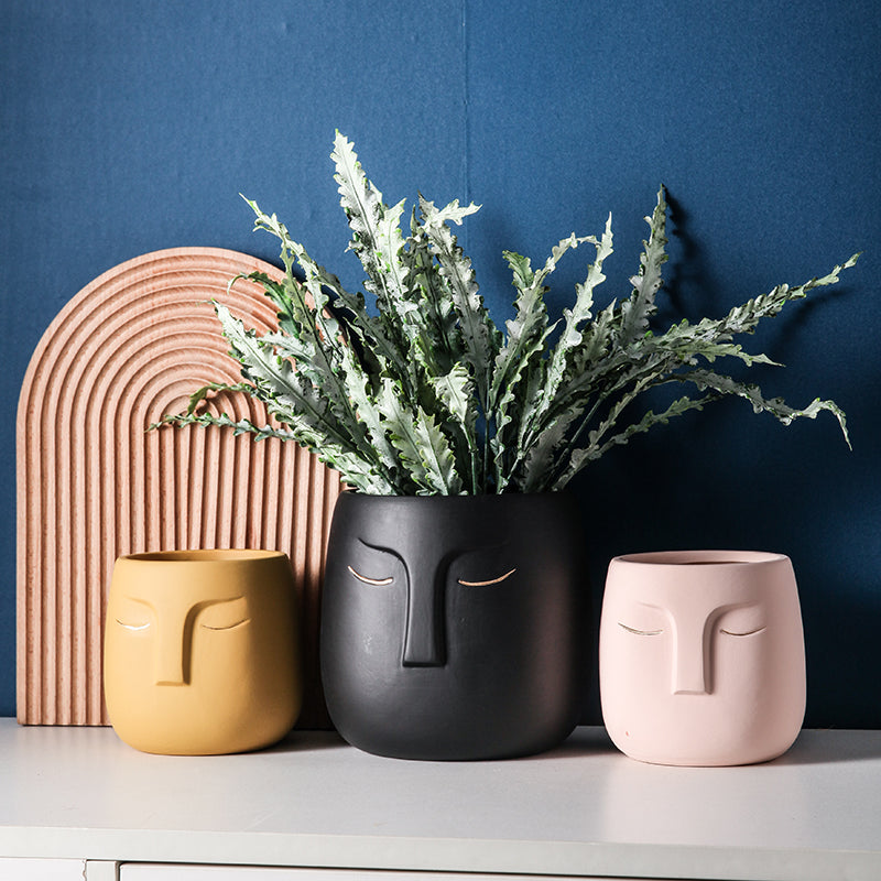 Keramische Gesicht Wohnzimmer Vase