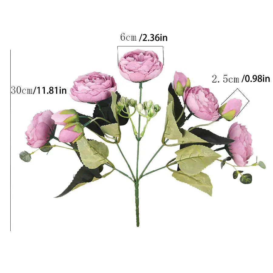 Eleganz Seiden-Peony-Arrangement