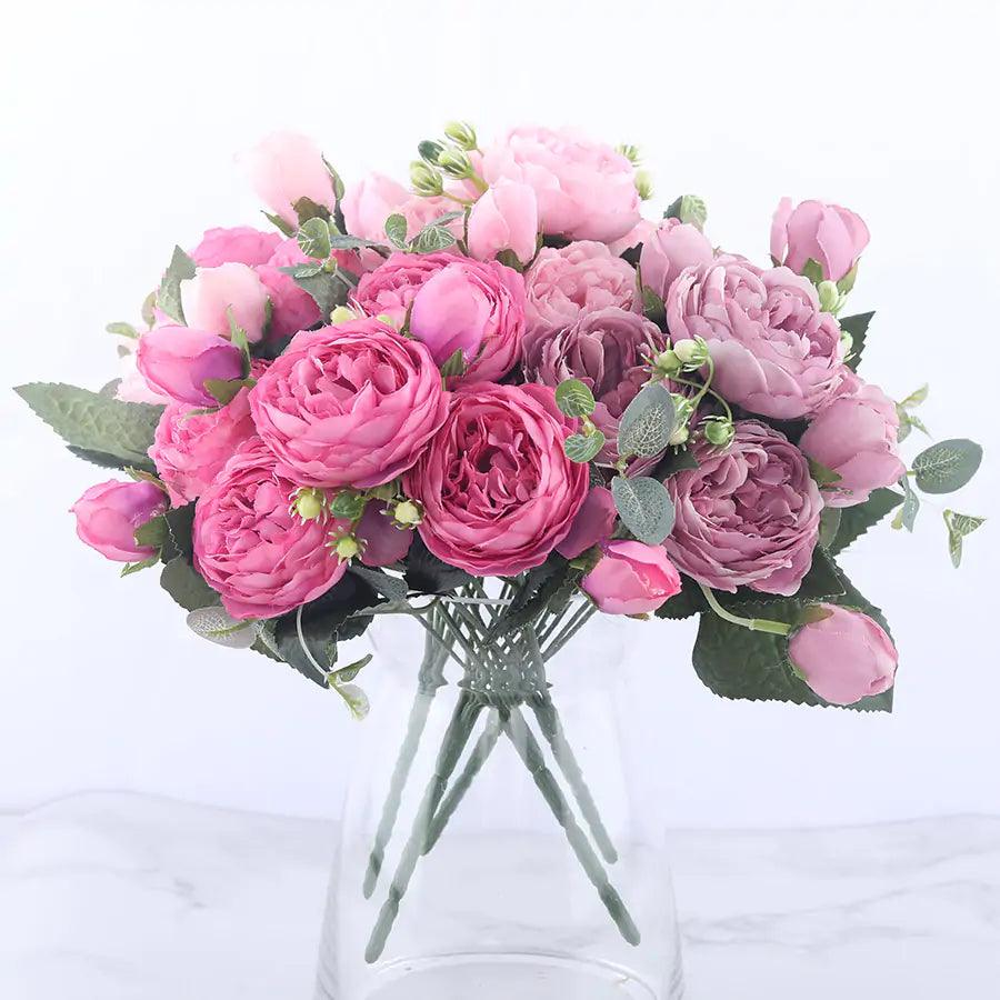 Eleganz Seiden-Peony-Arrangement