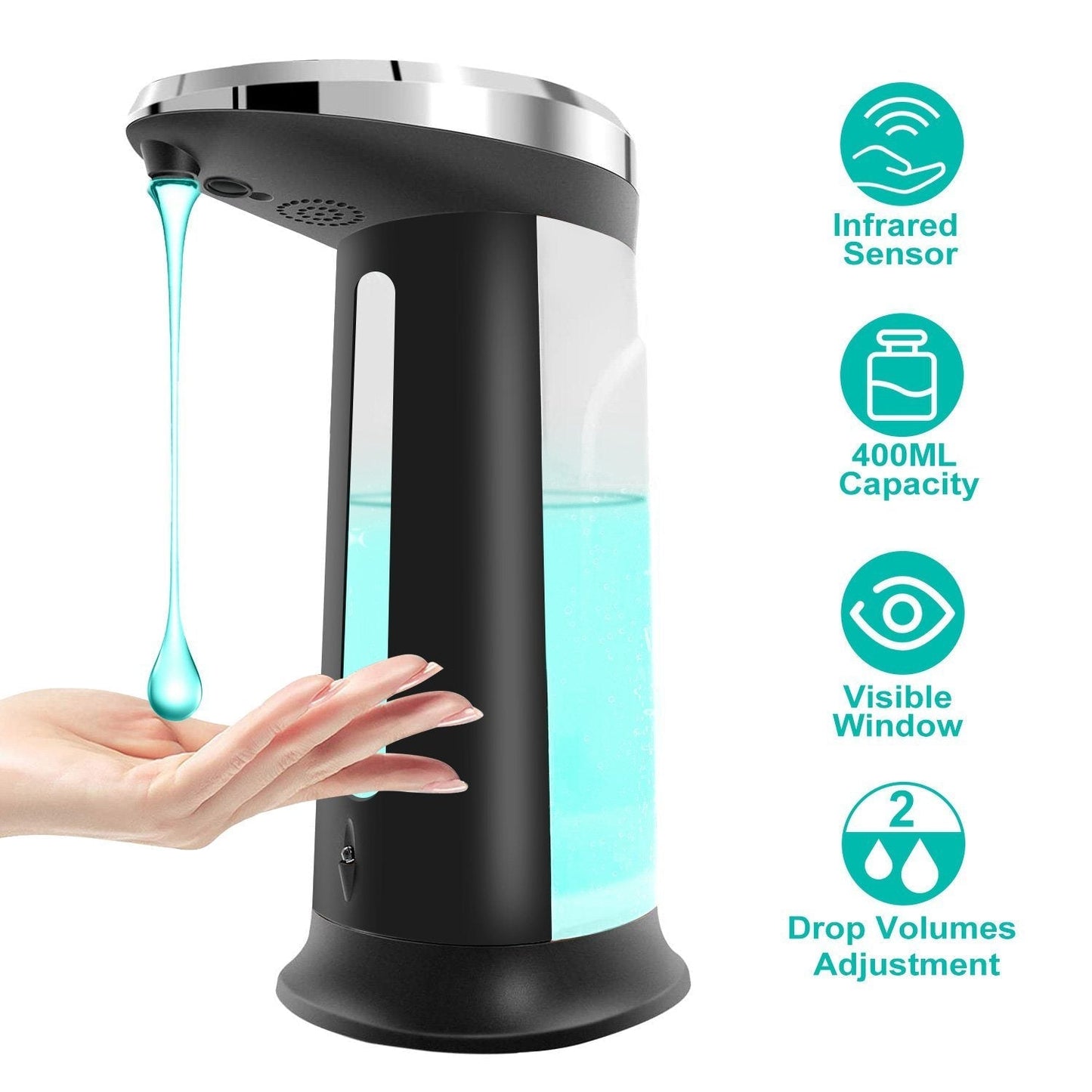 Automatischer Seifenspender 400 ML/16,9 Oz