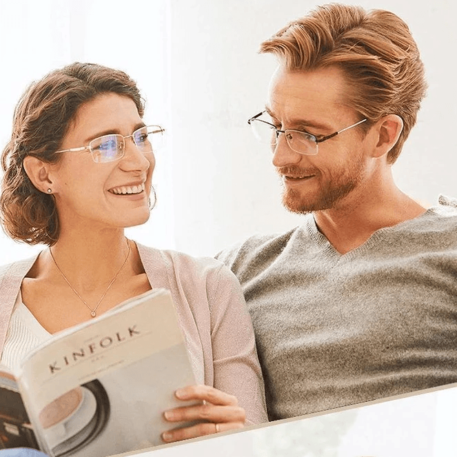 Titanium Progressive Ferne und Nahe Dual-Use Lesebrillen