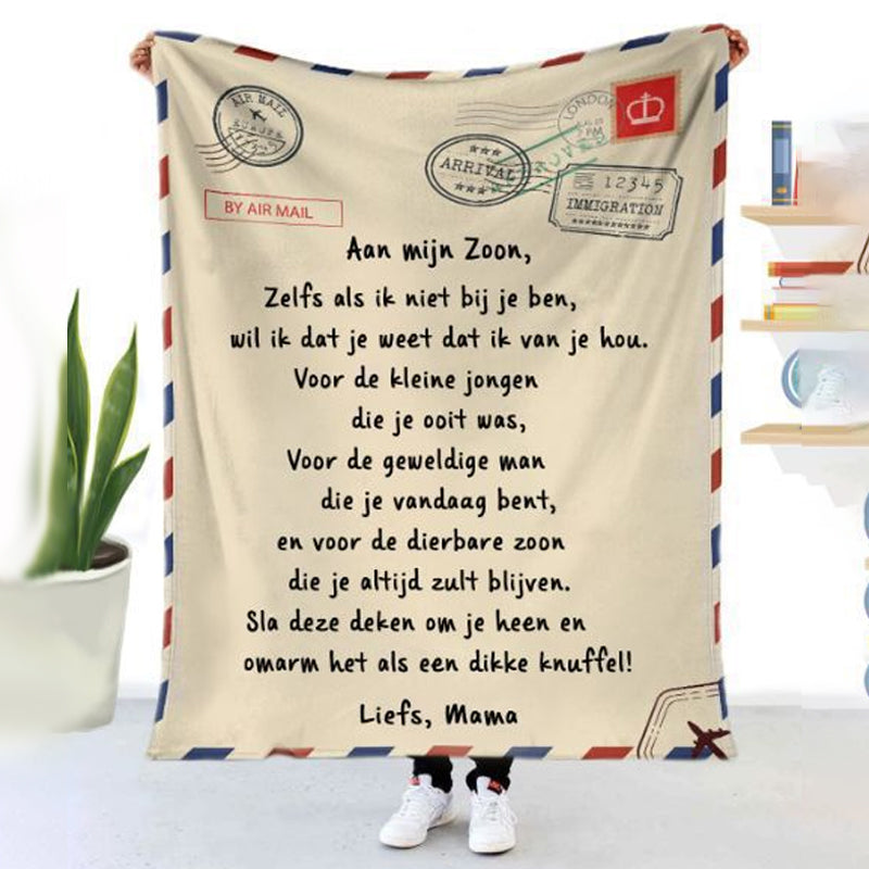 Bedruckte Flanellumschlagdecke